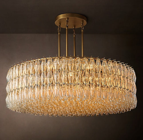 Chiara Clear Glass Round Chandelier