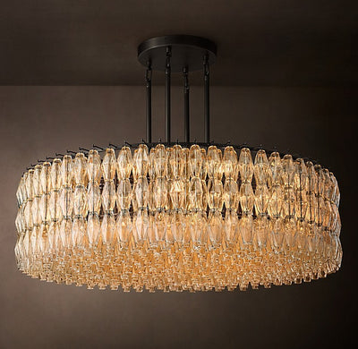 Artisan Chiara Clear Glass Round Chandelier – 62"