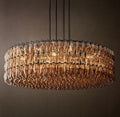 Chiara Smoke Glass Round Chandelier