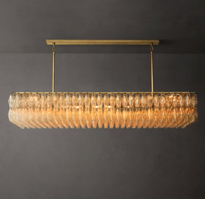 Artisan Chiara Clear Glass Rectangular Chandelier