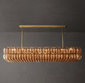 Artisan Chiara Smoke Glass Rectangular Chandelier
