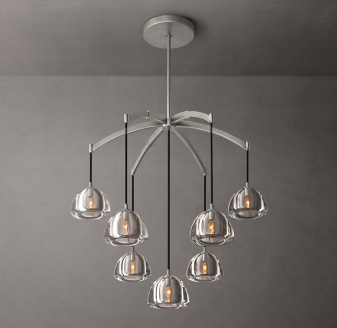Signature Hemisphere Round Chandelier, alternate view
