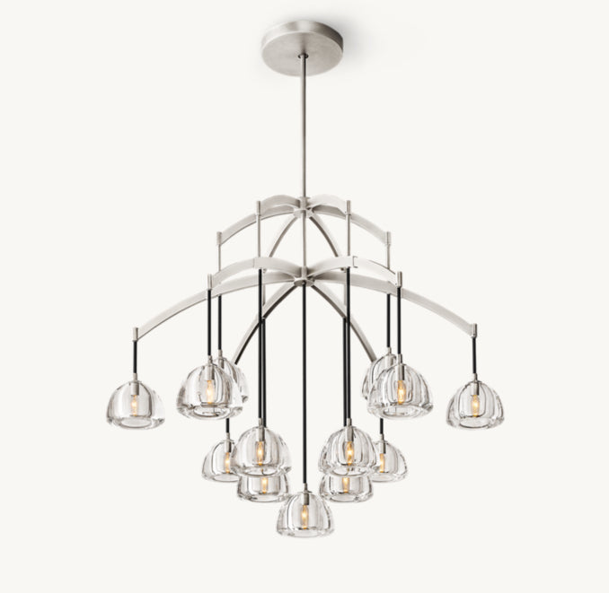 Signature Hemisphere Round Chandelier, alternate view