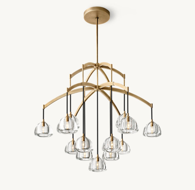 Signature Hemisphere Round Chandelier, alternate view