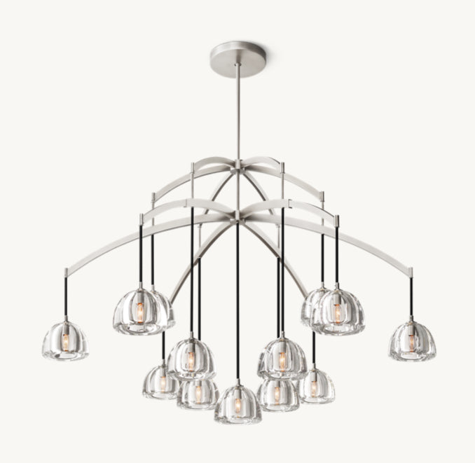 Signature Hemisphere Round Chandelier, alternate view