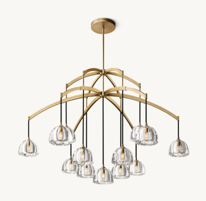 Signature Hemisphere Round Chandelier, alternate view