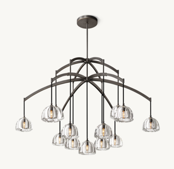 Signature Hemisphere Round Chandelier, alternate view