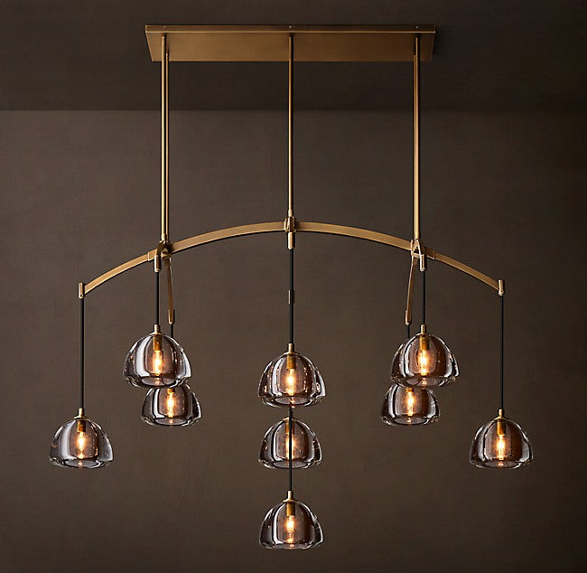 Hemisphere Linear Chandelier
