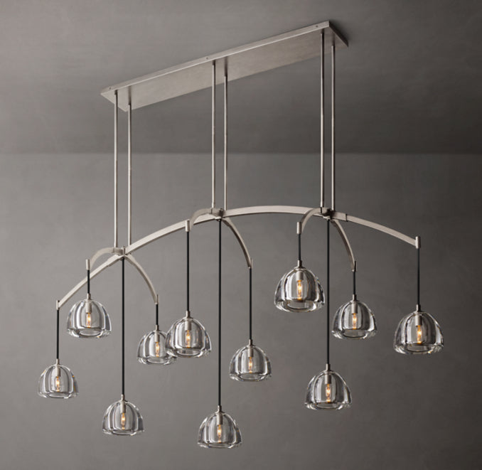 Signature Hemisphere Linear Chandelier – 72"