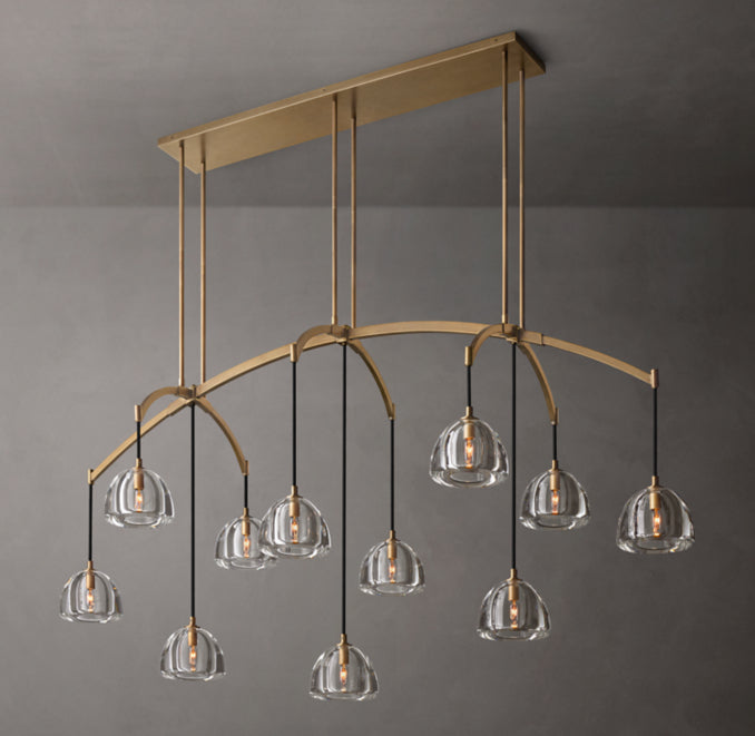 Signature Hemisphere Linear Chandelier – 72"