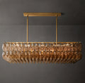 Artisan Chiara Smoke Glass Rectangular Chandelier