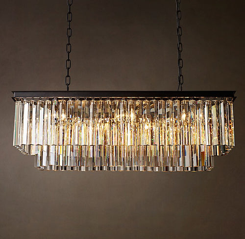 1920S Odeon Rectangular Chandelier