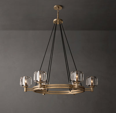 Sculptural Demaret Round Chandelier – 36"