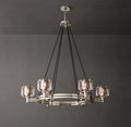 Sculptural Demaret Round Chandelier