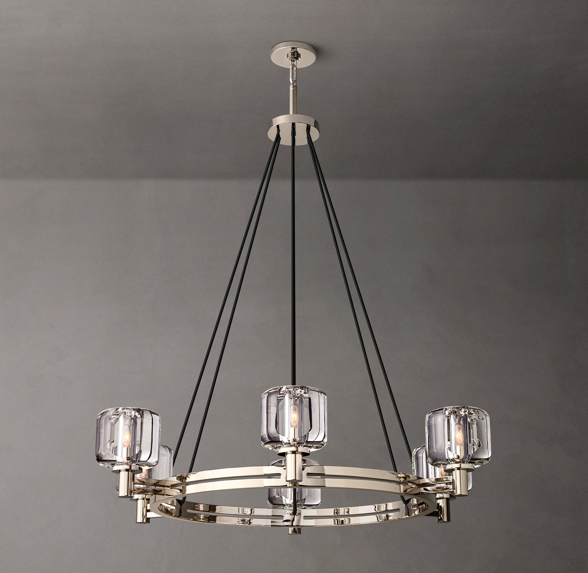 Sculptural Demaret Round Chandelier – 36"