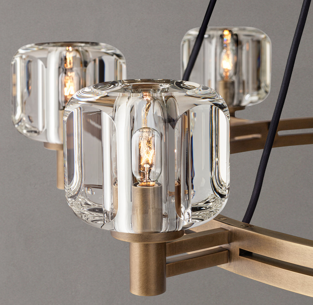 Sculptural Demaret Round Chandelier – 48"
