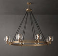 Sculptural Demaret Round Chandelier