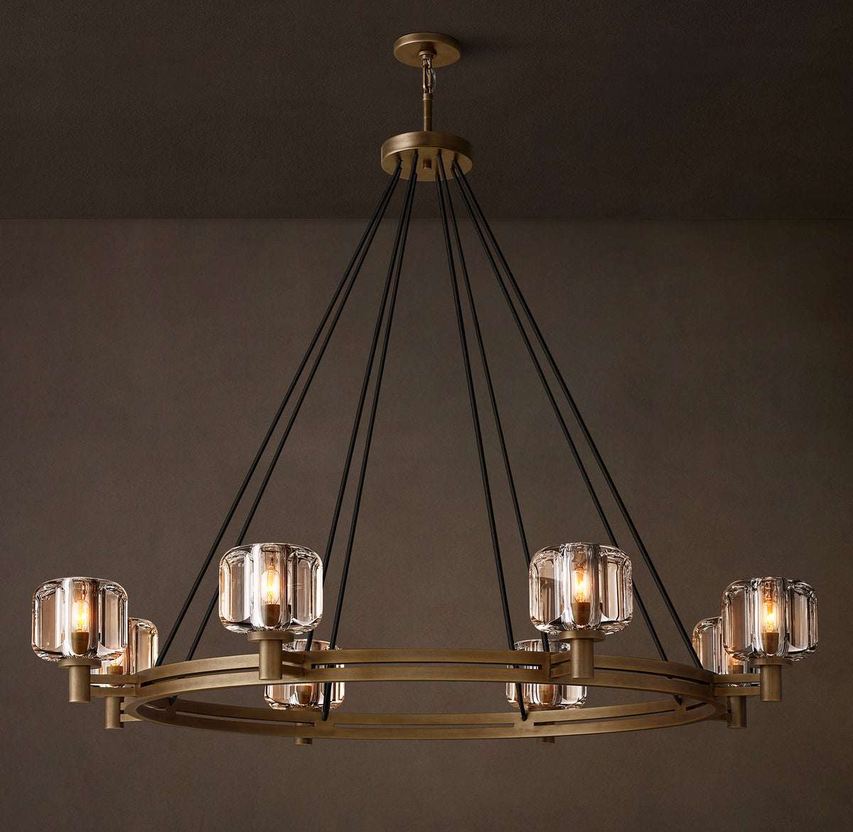 Sculptural Demaret Round Chandelier – 48"