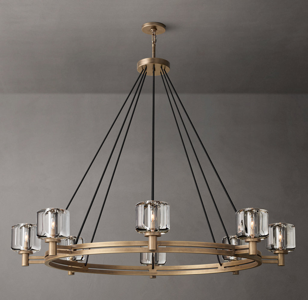 Sculptural Demaret Round Chandelier – 48"