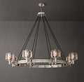 Sculptural Demaret Round Chandelier