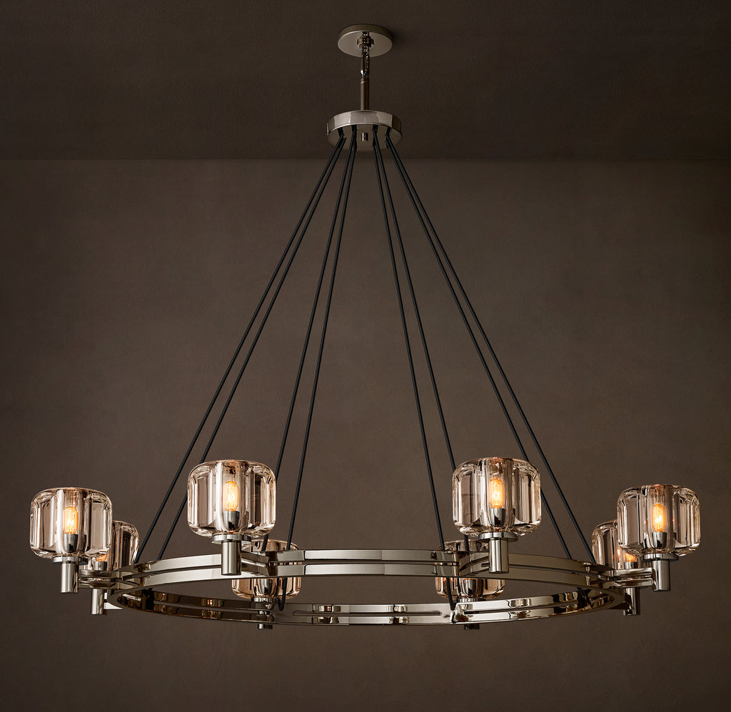Sculptural Demaret Round Chandelier – 48"