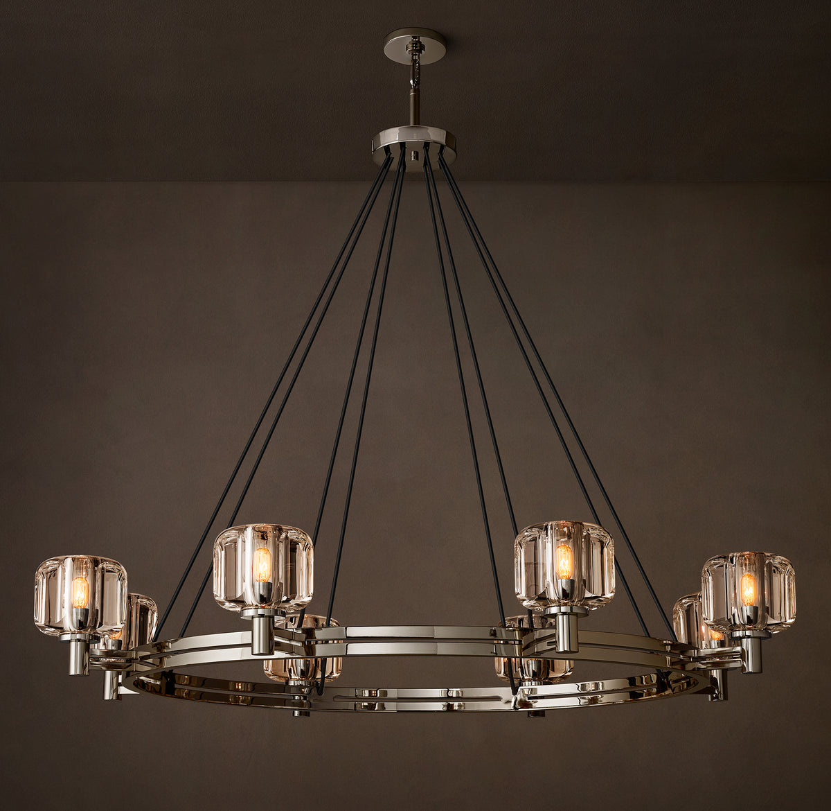 Sculptural Demaret Round Chandelier – 48"