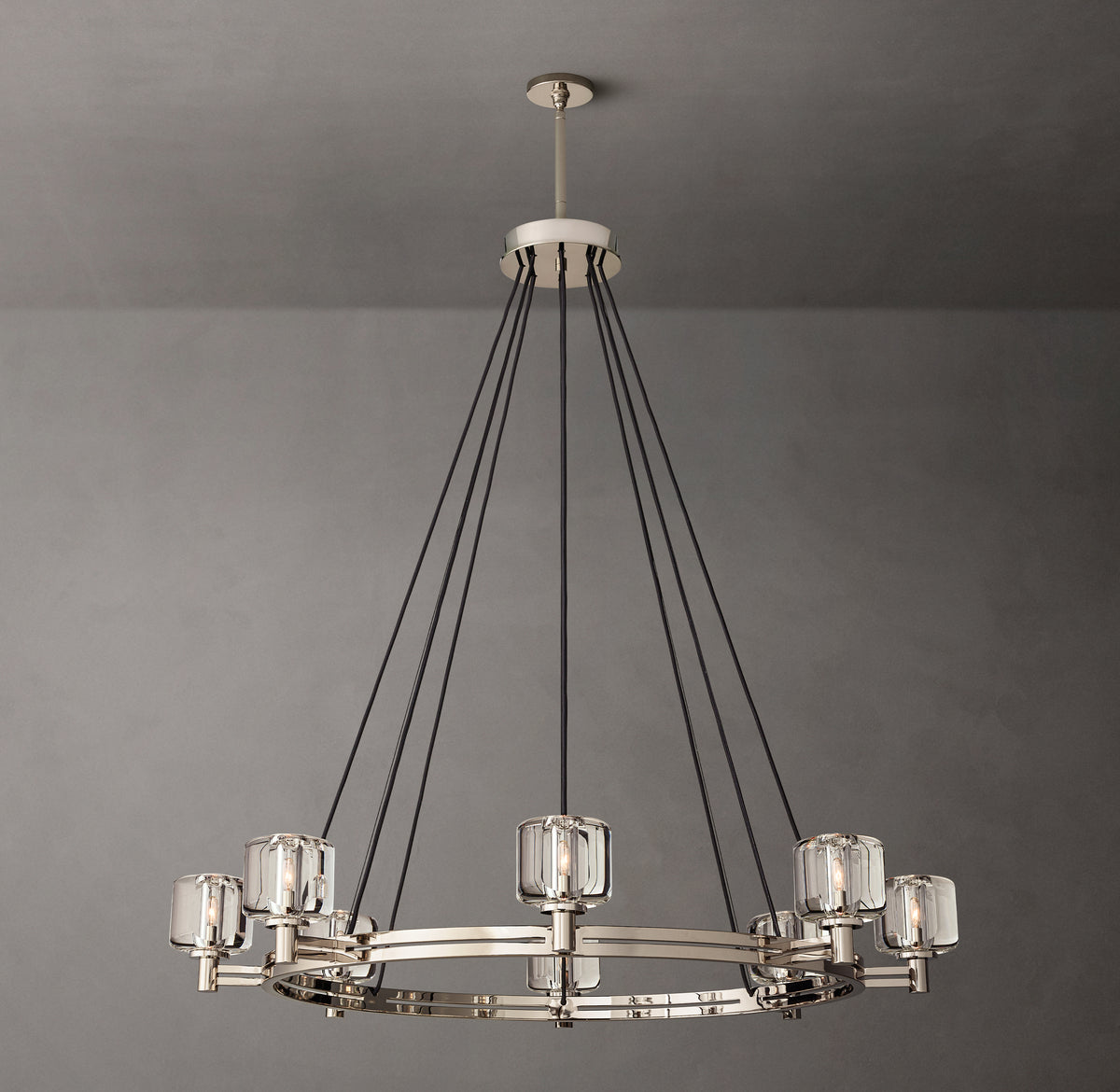 Sculptural Demaret Round Chandelier – 48"
