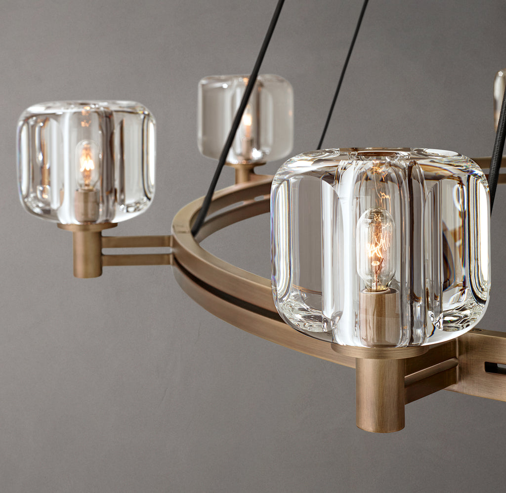 Sculptural Demaret Round Chandelier – 60"
