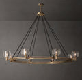 Sculptural Demaret Round Chandelier