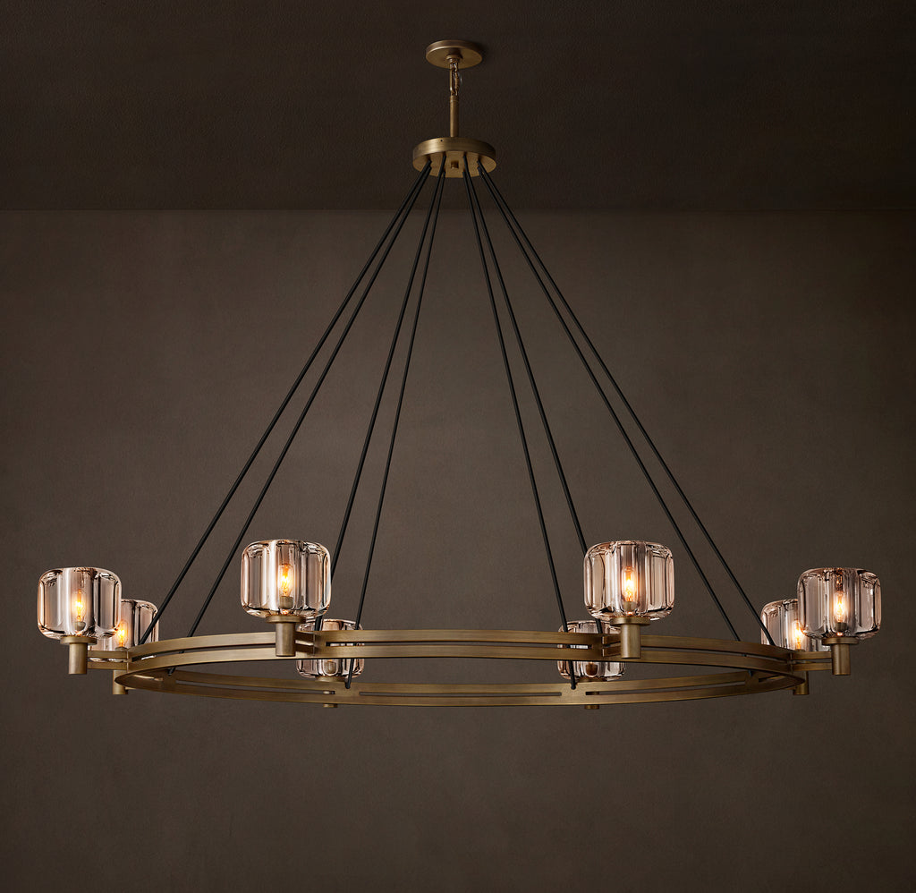Sculptural Demaret Round Chandelier – 60"