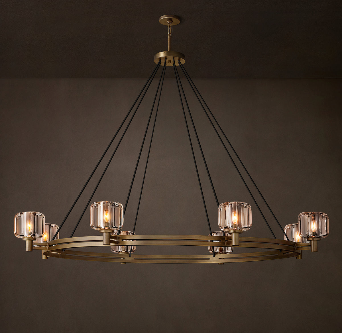 Sculptural Demaret Round Chandelier – 60"