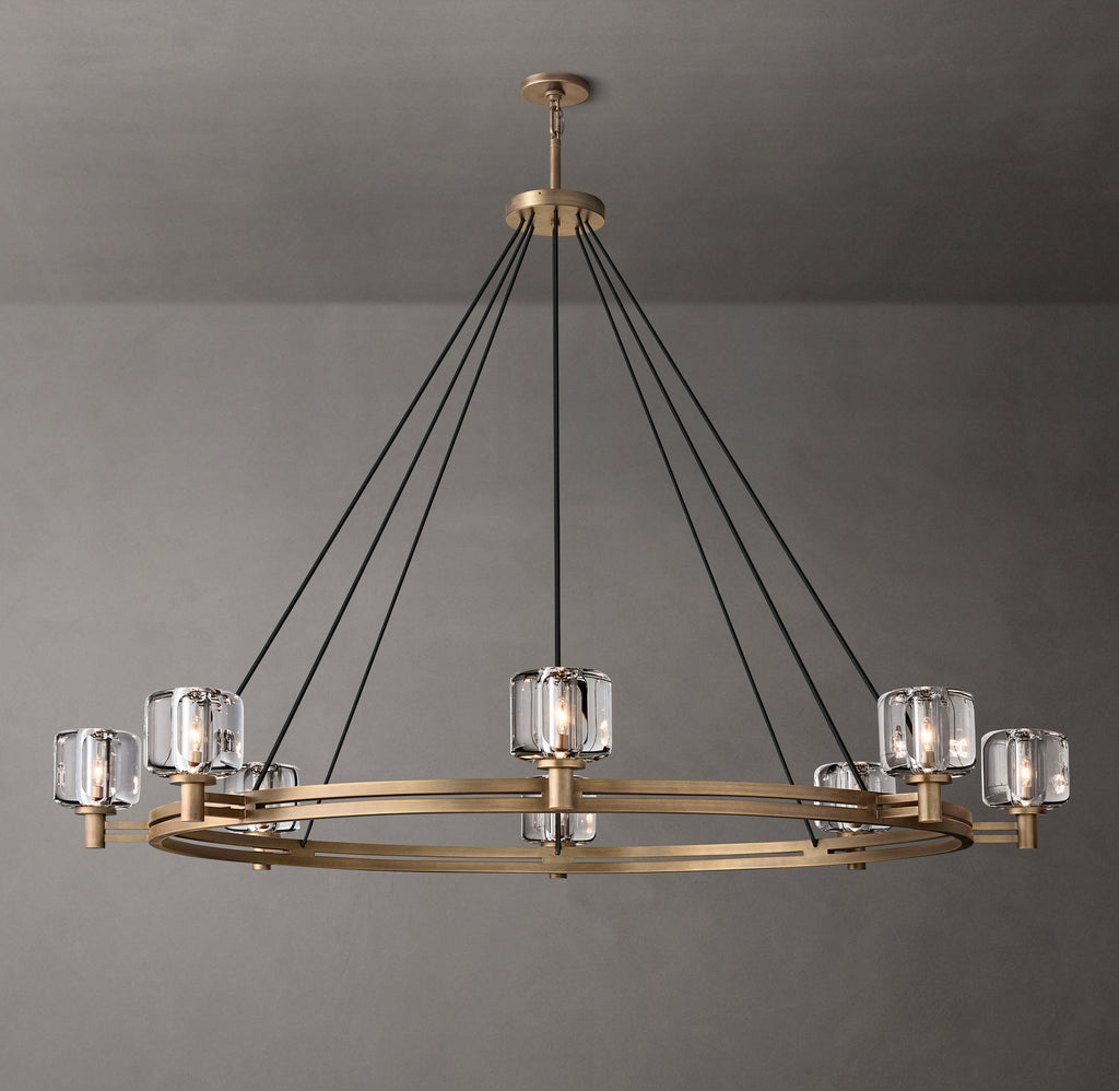 Sculptural Demaret Round Chandelier – 60"