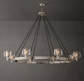 Sculptural Demaret Round Chandelier