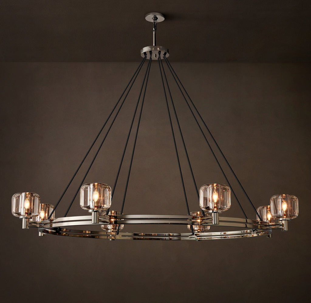 Sculptural Demaret Round Chandelier – 60"