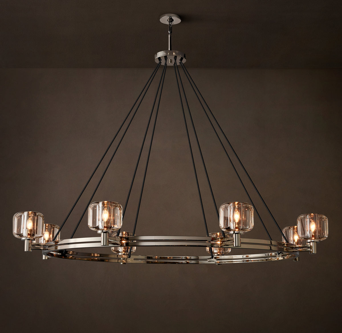Sculptural Demaret Round Chandelier – 60"