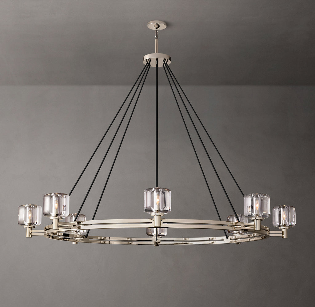 Sculptural Demaret Round Chandelier – 60"
