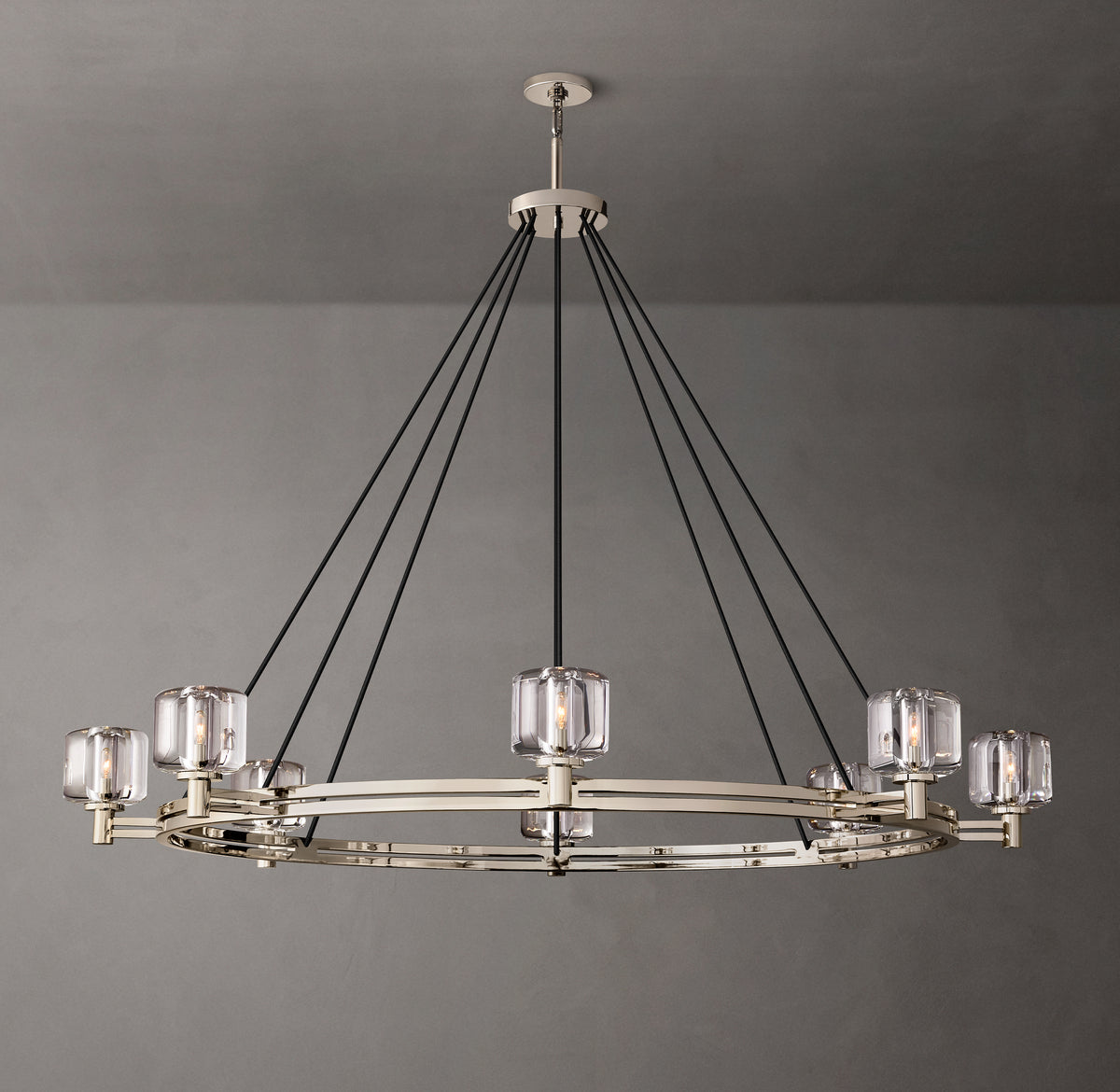 Sculptural Demaret Round Chandelier – 60"