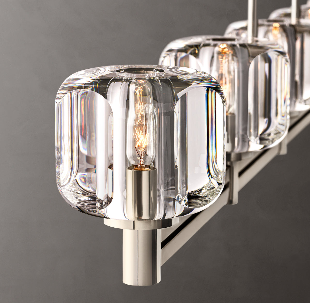 Sculptural Demaret Linear Chandelier