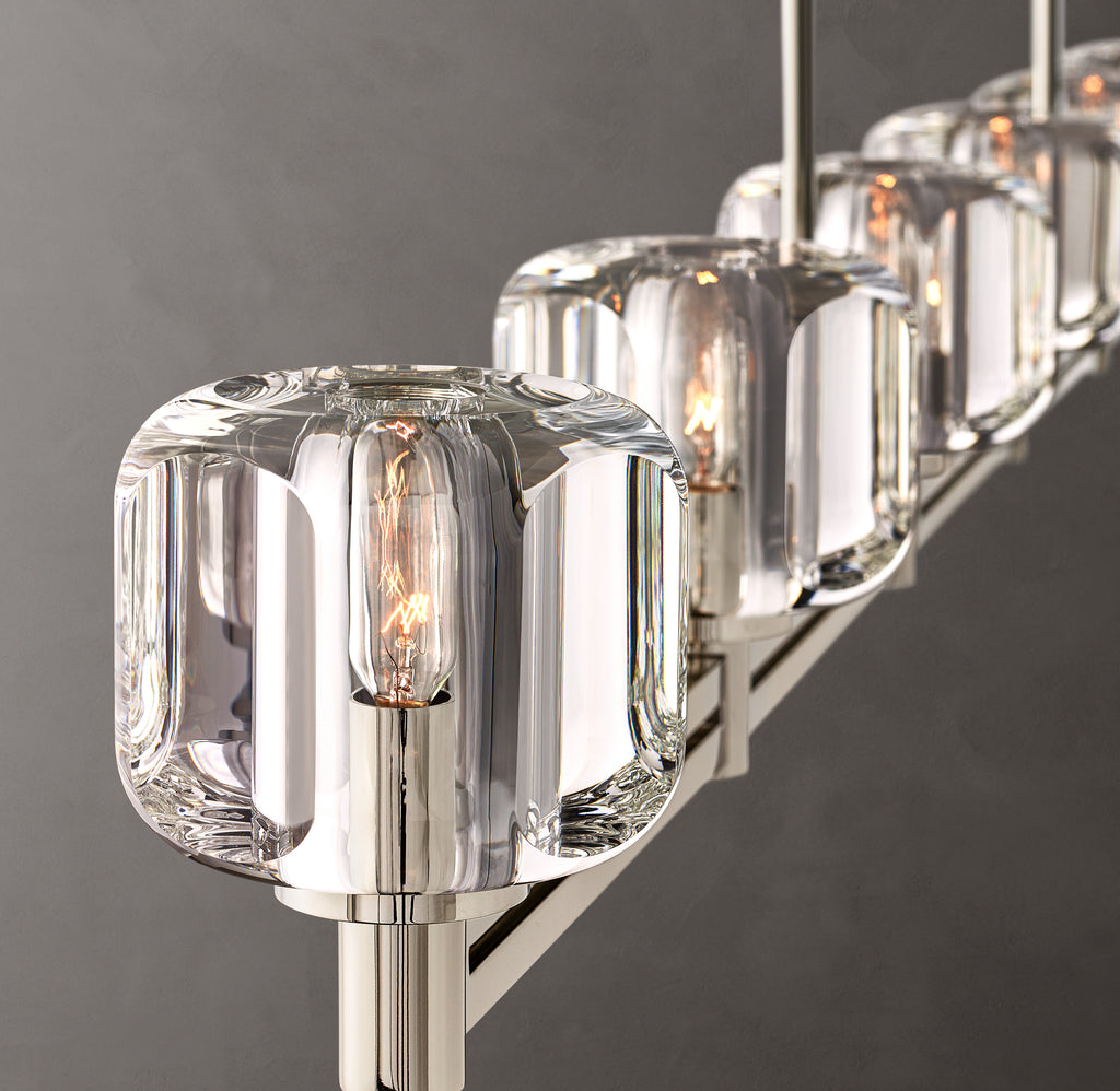 Sculptural Demaret Linear Chandelier
