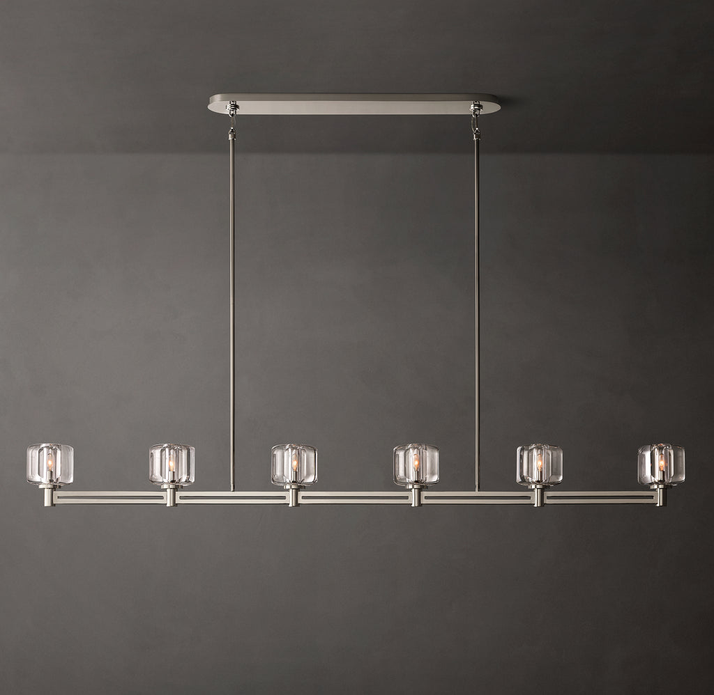 Sculptural Demaret Linear Chandelier