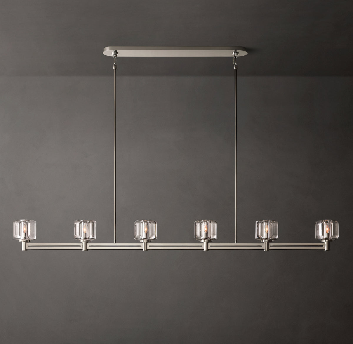 Sculptural Demaret Linear Chandelier