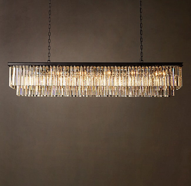 1920S Odeon Rectangular Chandelier