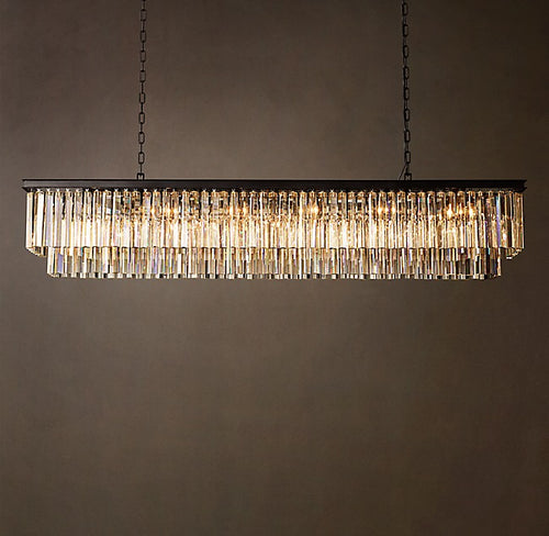 1920S Odeon Rectangular Chandelier