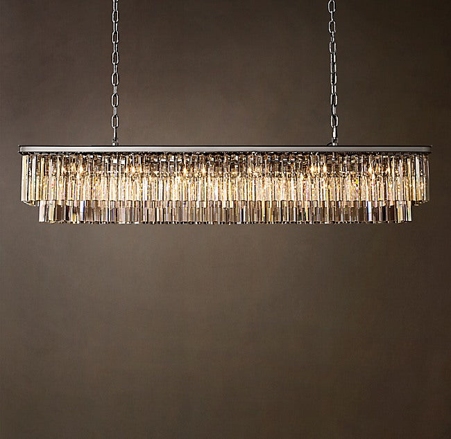 1920S Odeon Rectangular Chandelier