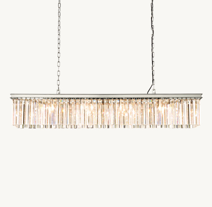 Sculptural Rhys Rectangular Chandelier, alternate view