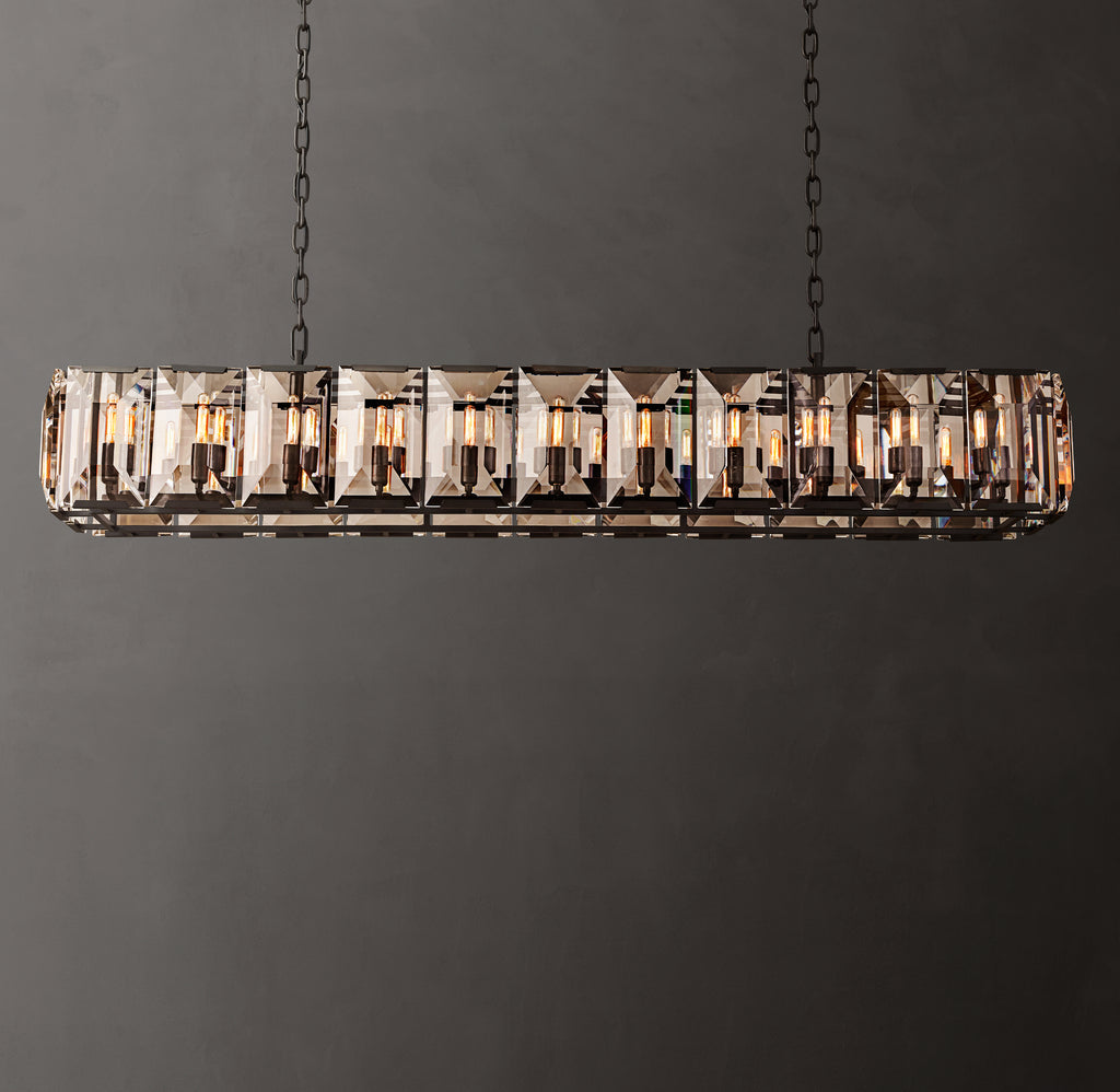 Signature Harlow Crystal Rectangular Chandelier