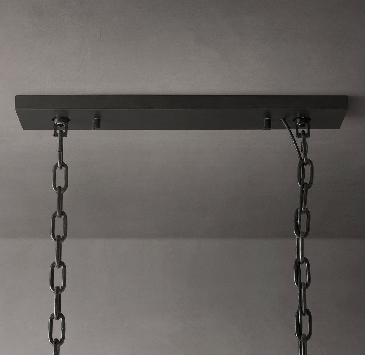 Signature Harlow Crystal Rectangular Chandelier – 42" Iron