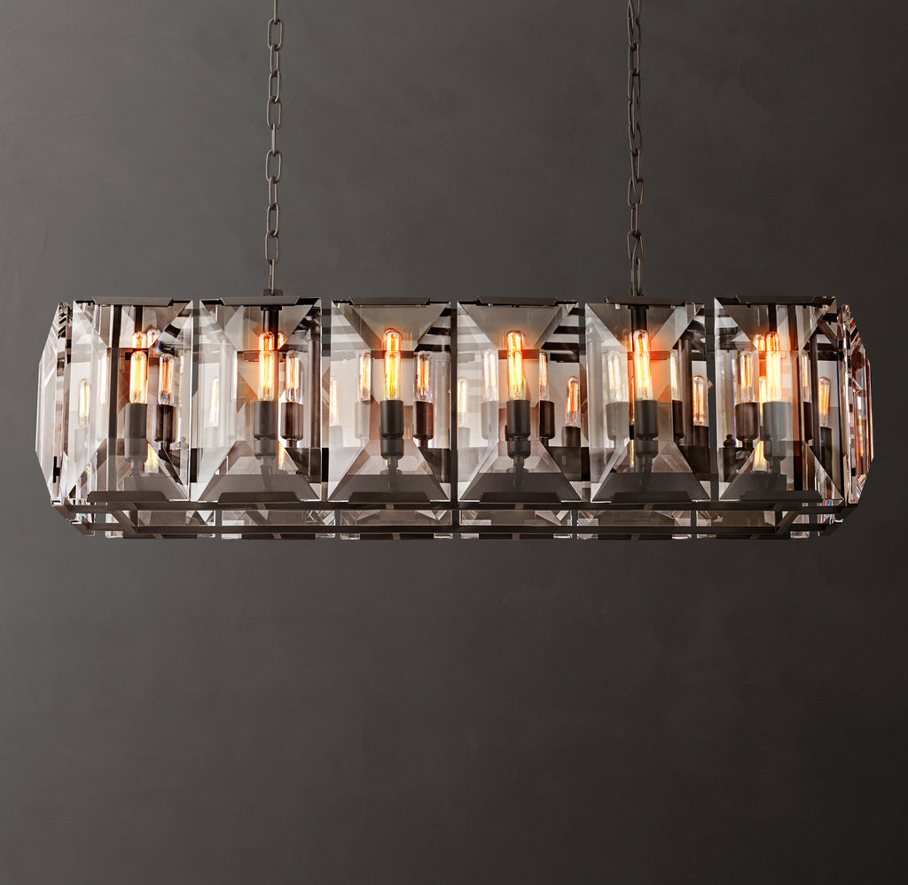 Signature Harlow Crystal Rectangular Chandelier