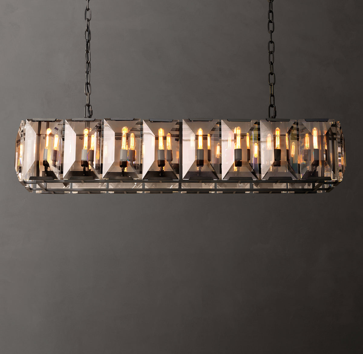 Signature Harlow Crystal Rectangular Chandelier
