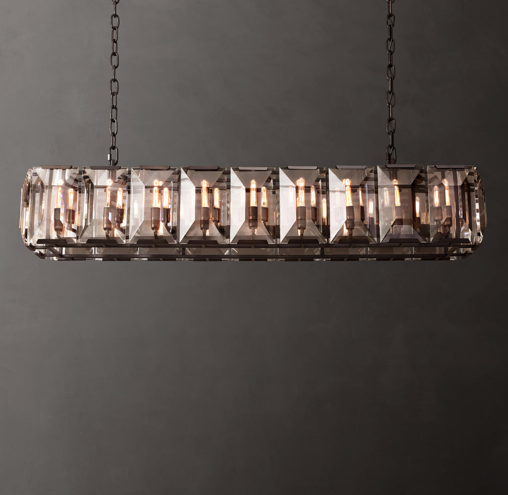 Signature Harlow Crystal Rectangular Chandelier